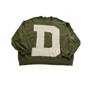 Daily Drills D Knit Sweater in Green